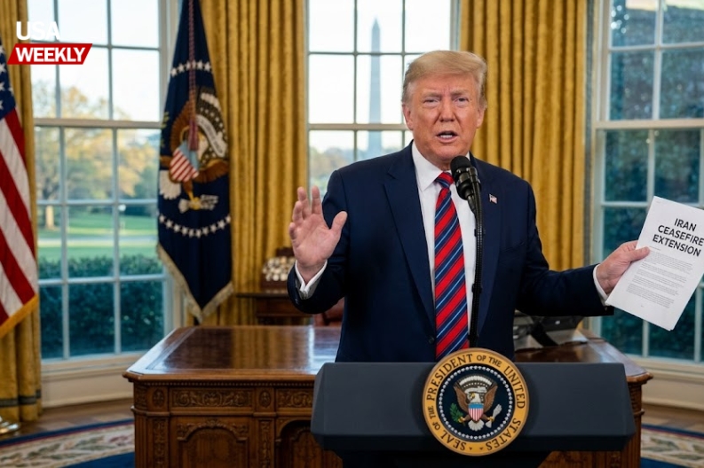 President Trump announces Iran ceasefire extension on April 22, 2026