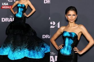 Zendaya wows in electric gown